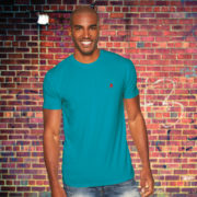 Trex-Classic-T-Shirt-Aqua-with-Red